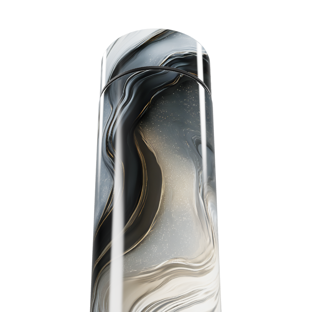 Garrafa Térmica Touch - Mármore Preto e Branco