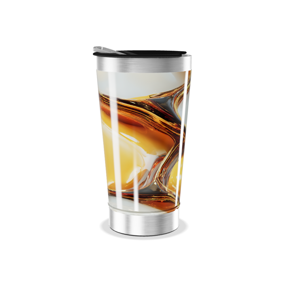 Copo Térmico - Estampa Abstrata Colorida