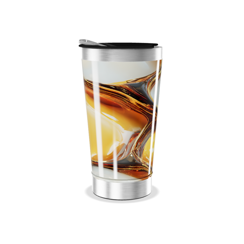 Copo Térmico - Estampa Abstrata Colorida