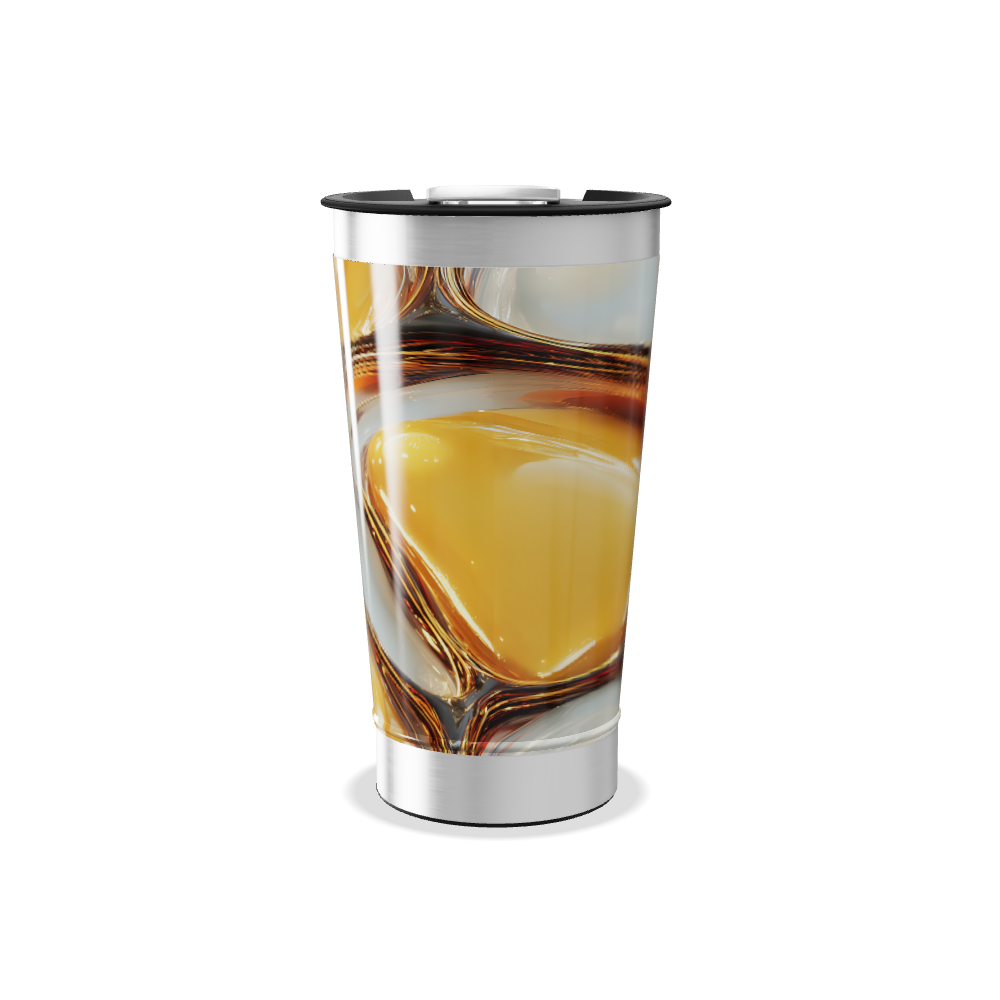 Copo Térmico - Estampa Abstrata Colorida