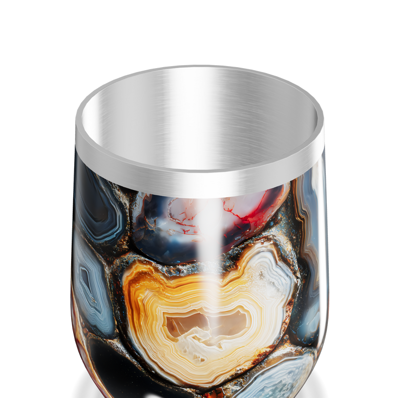 Copo Térmico Slim - Estampa Ágata Colorida