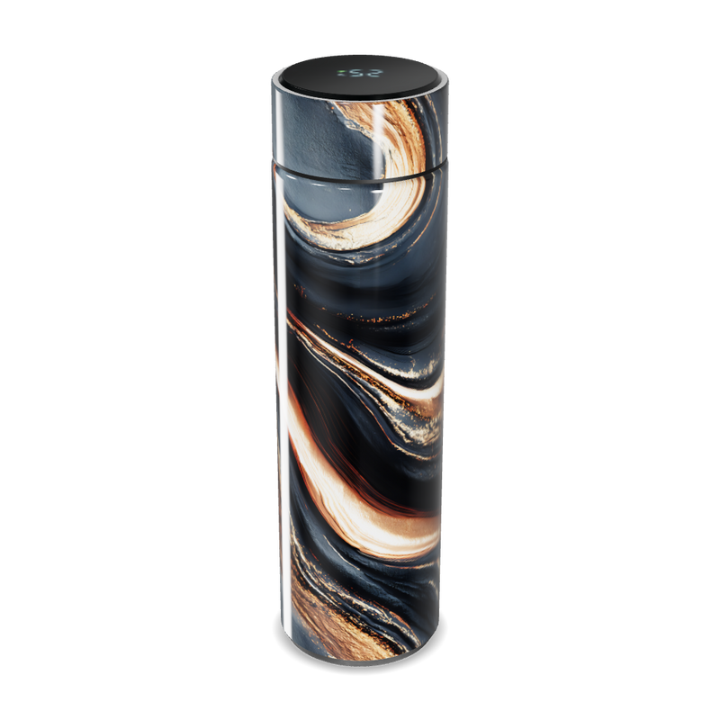 Garrafa Térmica Touch - Design Mármore Preto