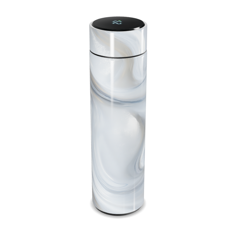 Garrafa Térmica Touch - Design Mármore Branco
