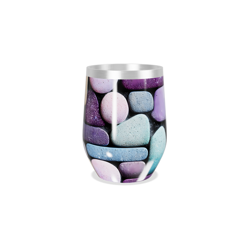 Copo Térmico Slim - Pedras Coloridas