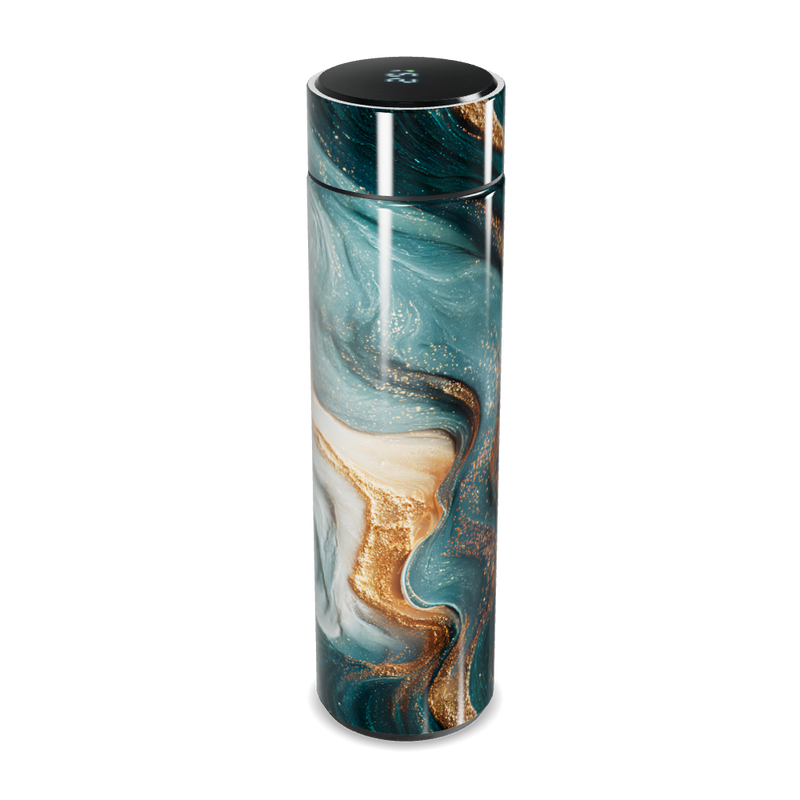 Garrafa Térmica Touch - Mármore Verde Luxo