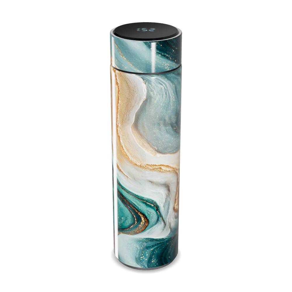 Garrafa Térmica Touch - Mármore Verde Luxo