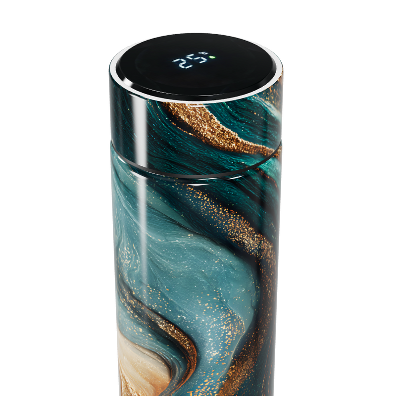 Garrafa Térmica Touch - Mármore Verde Luxo