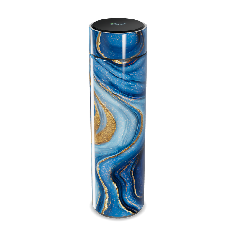 Garrafa Térmica Touch - Azul Mármore Digital