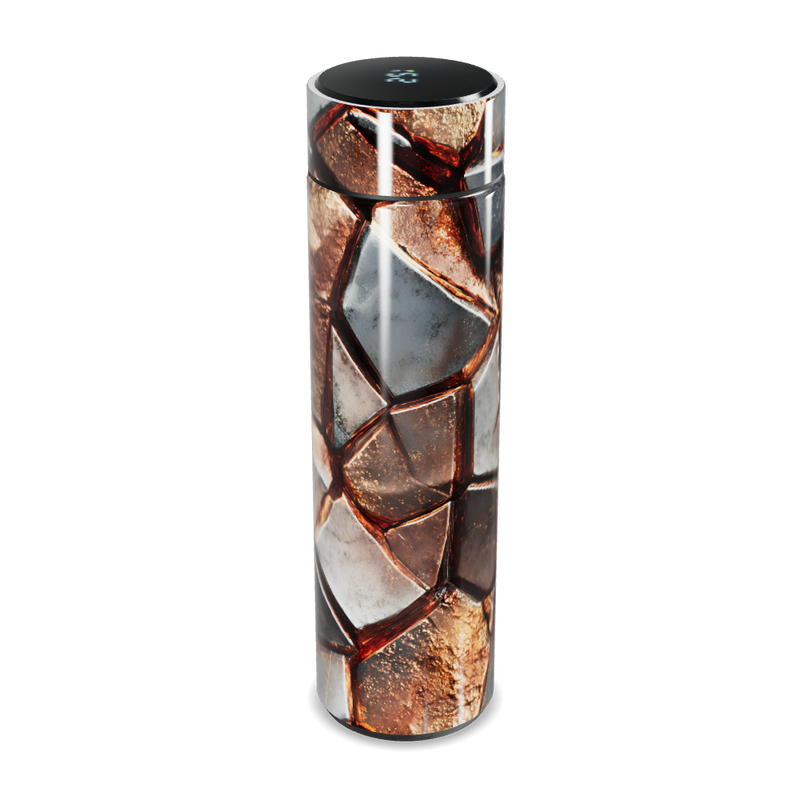 Garrafa Térmica Touch - Estampa Pedra Marrom