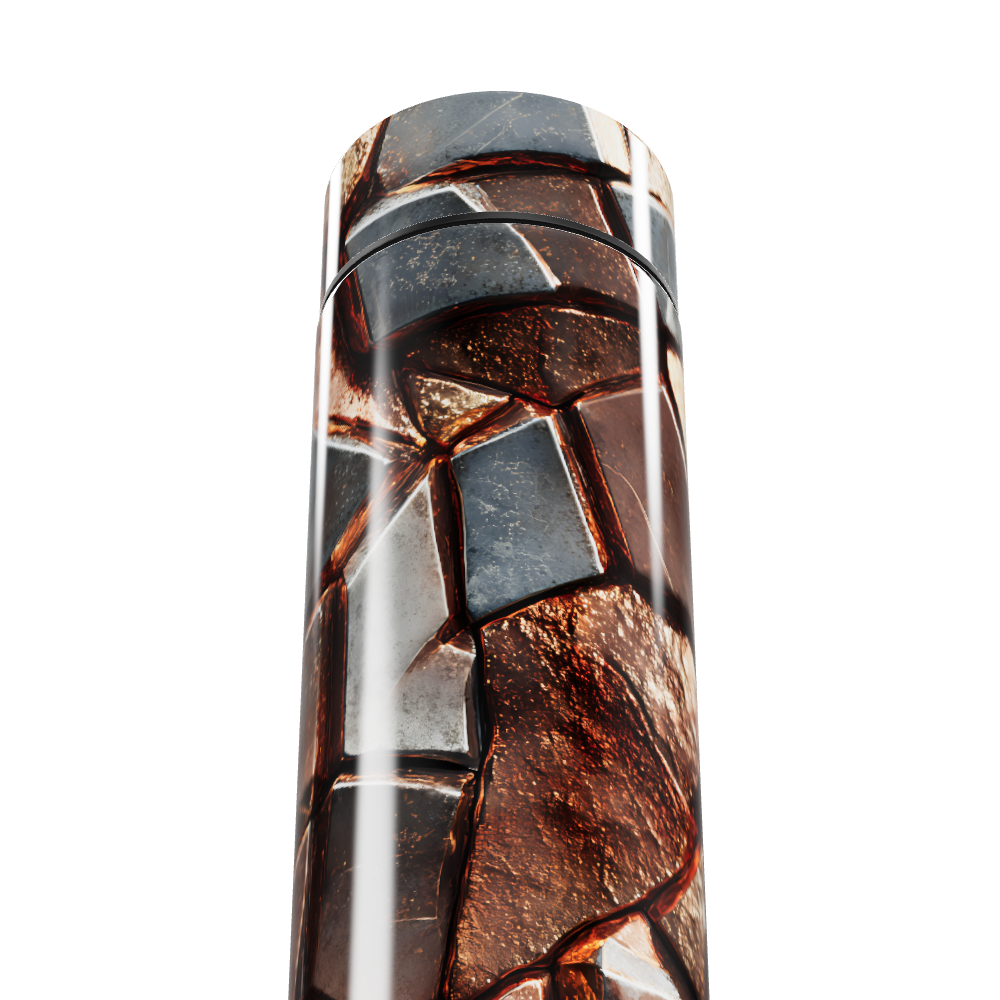 Garrafa Térmica Touch - Estampa Pedra Marrom