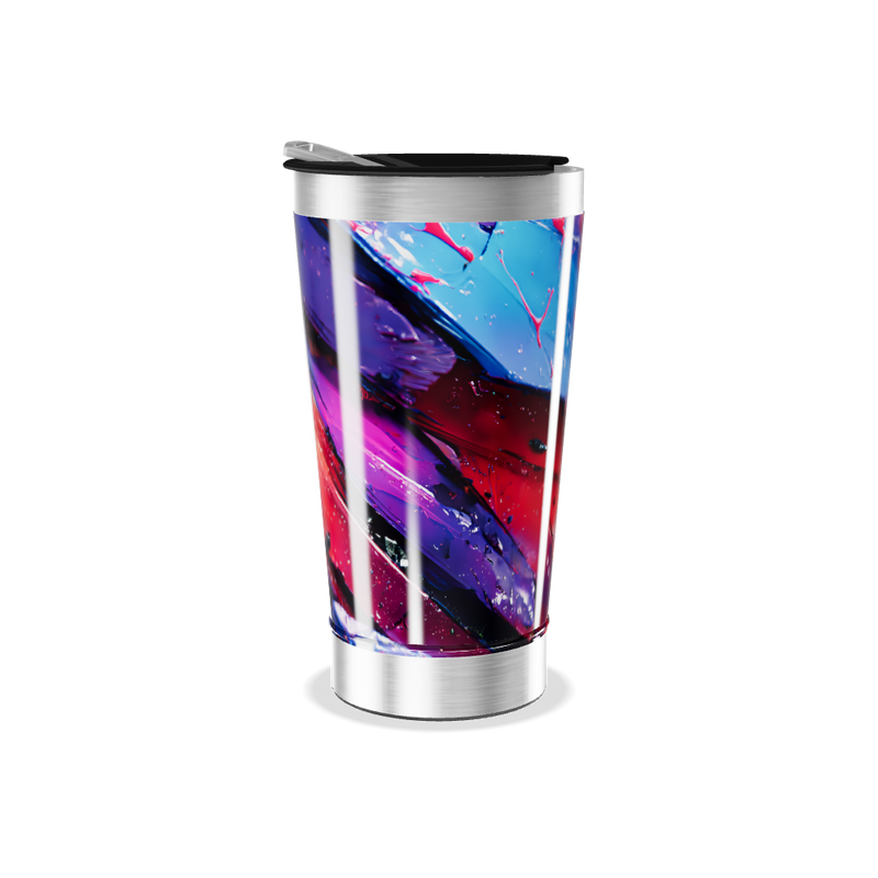 Copo Térmico - Estampa Abstrata Colorida