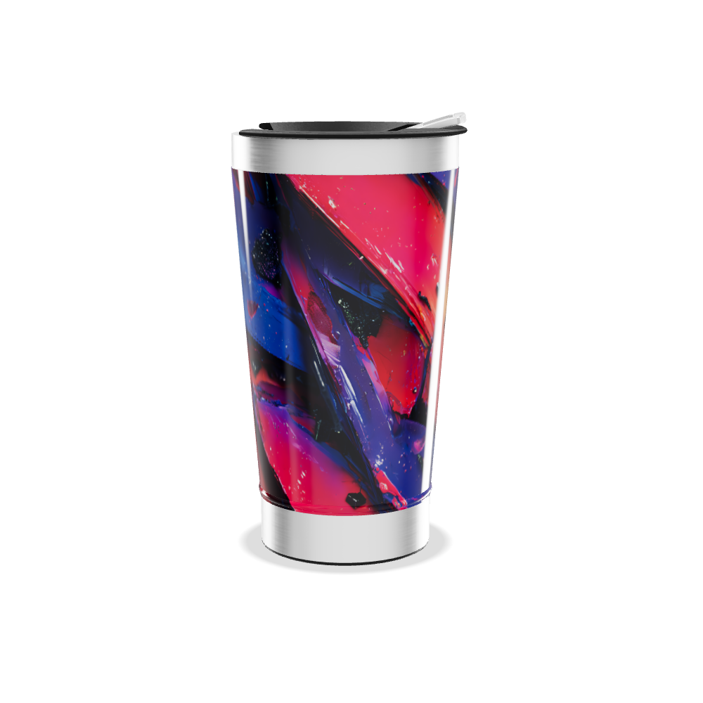 Copo Térmico - Estampa Abstrata Colorida
