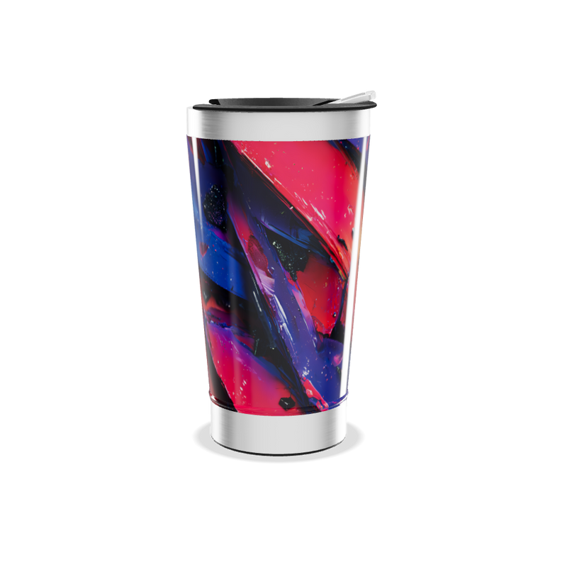 Copo Térmico - Estampa Abstrata Colorida