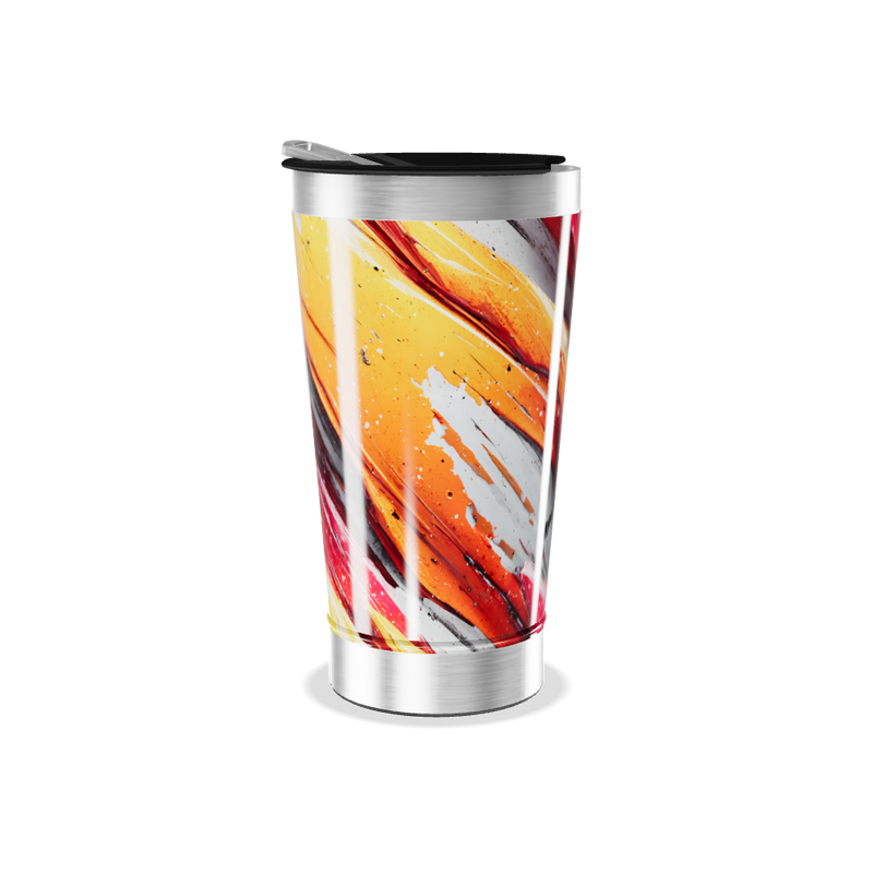 Copo Térmico - Estampa Abstrata Colorida