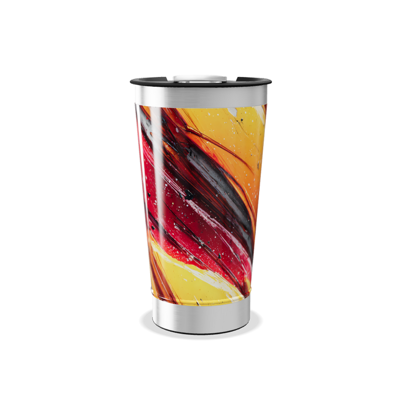 Copo Térmico - Estampa Abstrata Colorida