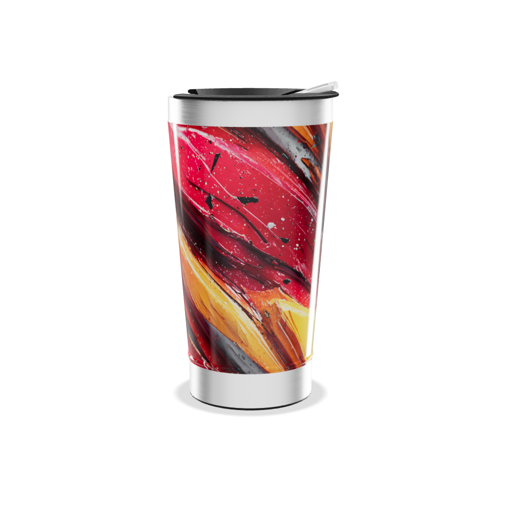 Copo Térmico - Estampa Abstrata Colorida