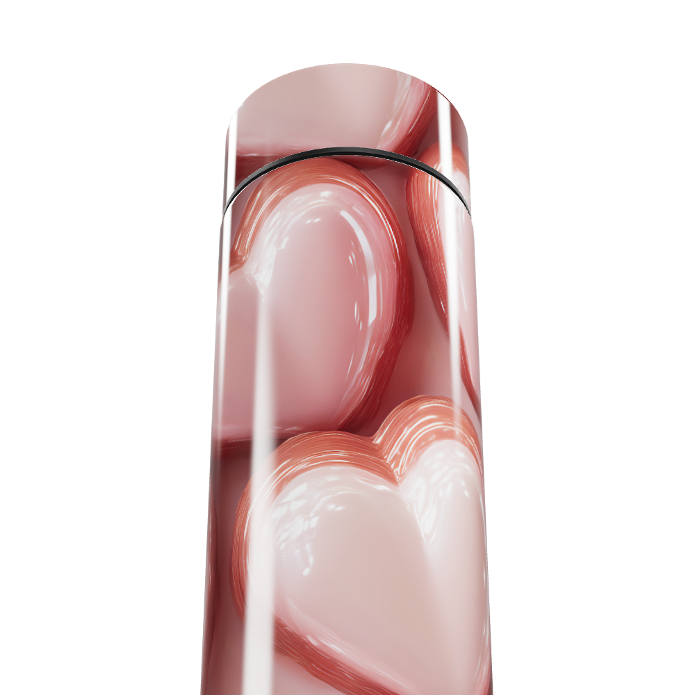 Garrafa Térmica Touch - Corações Rosa