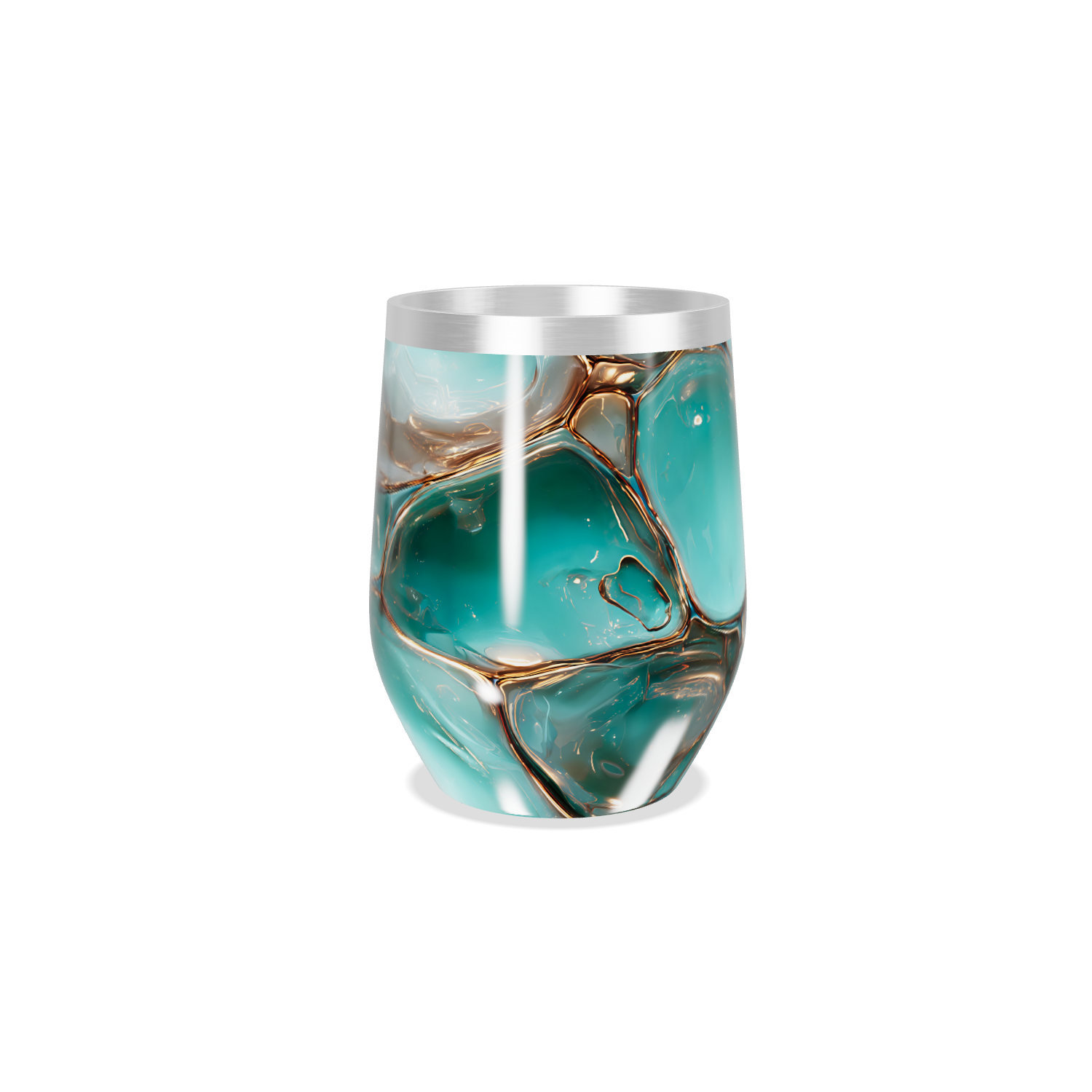 Copo Térmico Slim - Verde Marmorizado