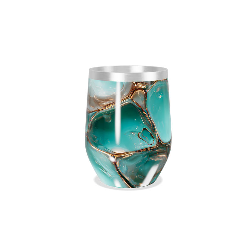 Copo Térmico Slim - Verde Marmorizado