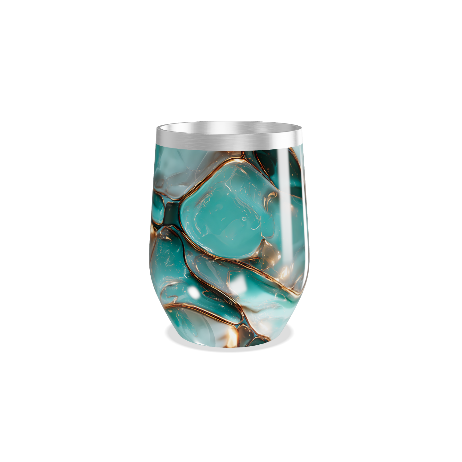 Copo Térmico Slim - Verde Marmorizado