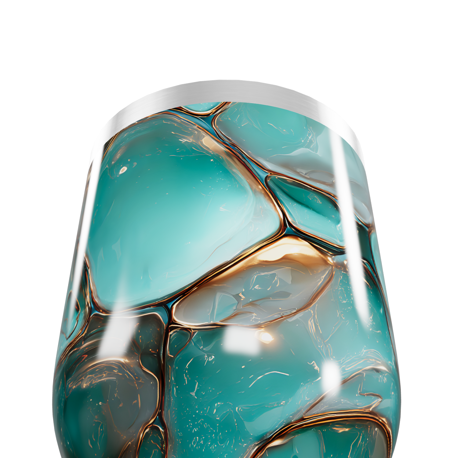 Copo Térmico Slim - Verde Marmorizado