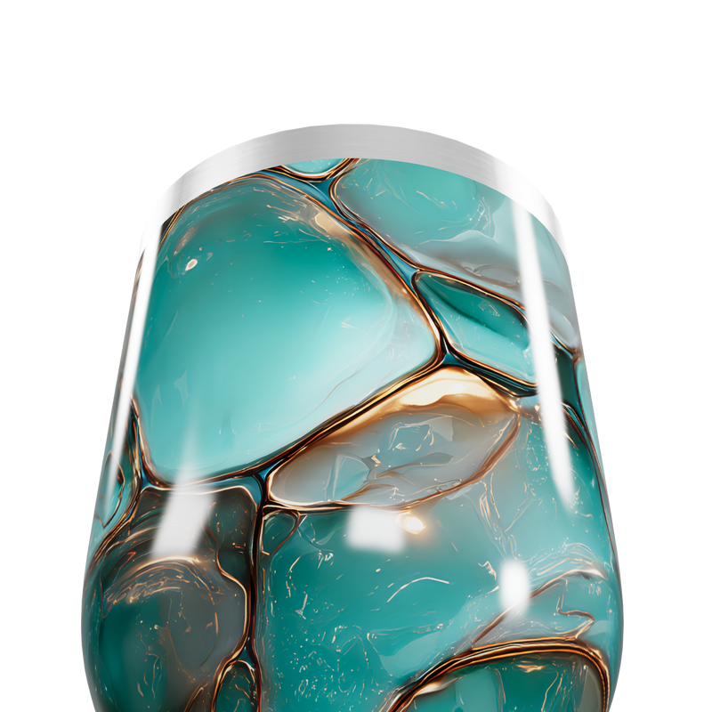 Copo Térmico Slim - Verde Marmorizado