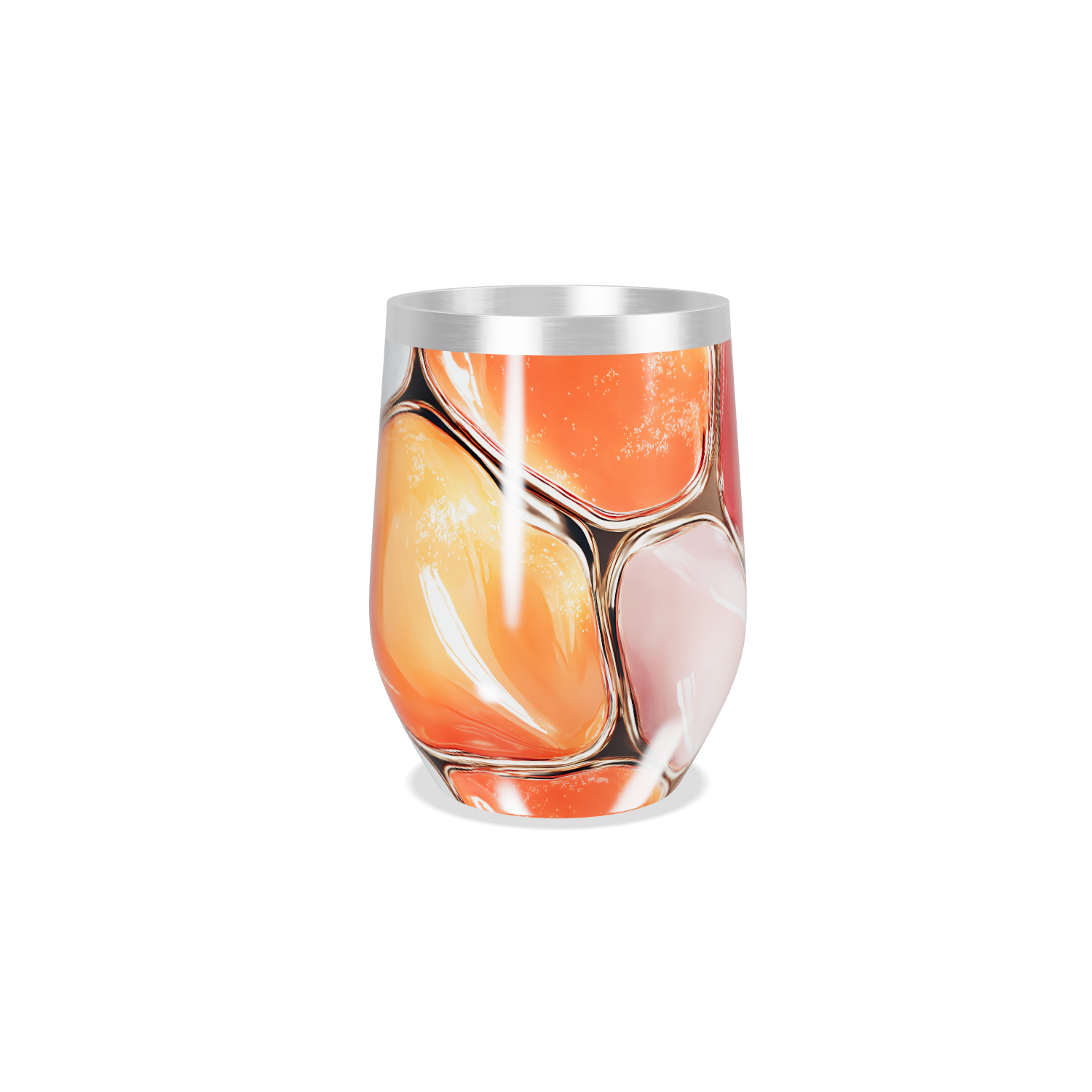 Copo Térmico Slim - Estampa Abstrata Colorida