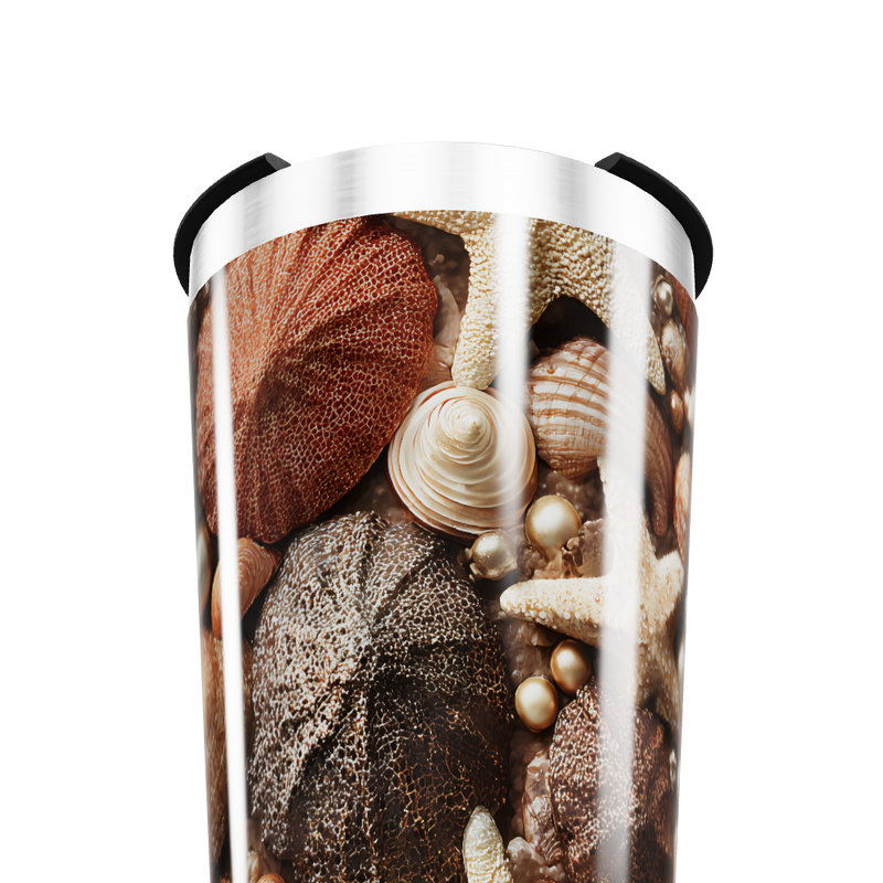Copo Térmico - Estampa Conchas Marinhas