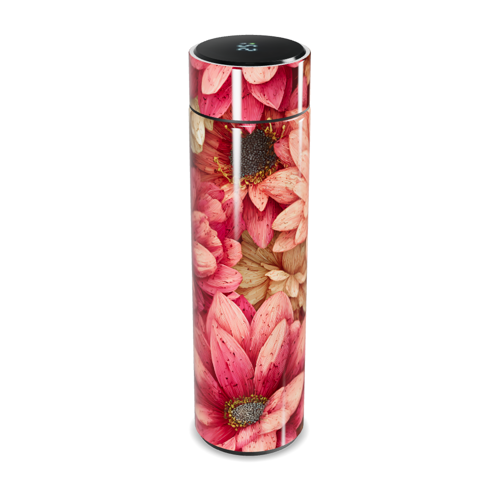 Garrafa Térmica Touch - Floral Digital Inox