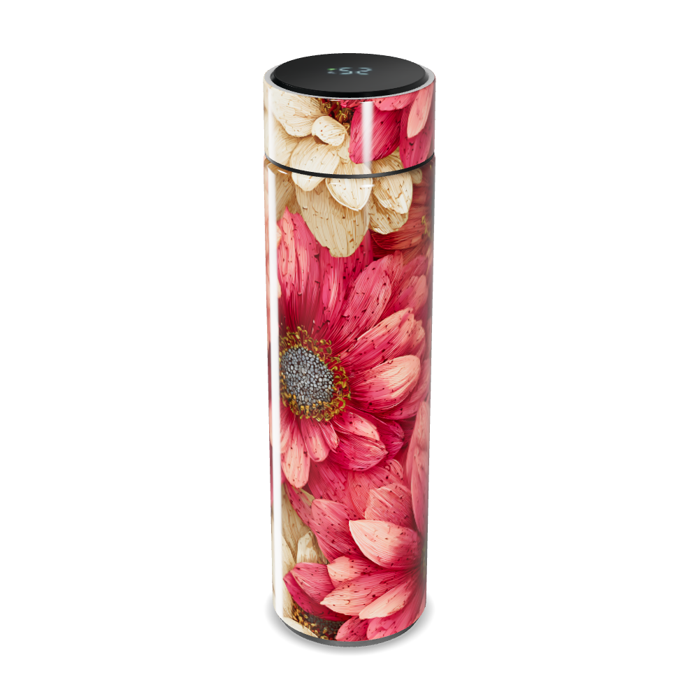 Garrafa Térmica Touch - Floral Digital Inox