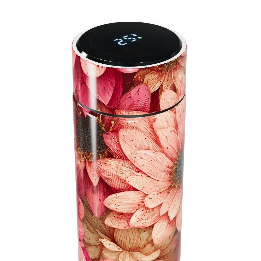 Garrafa Térmica Touch - Floral Digital Inox