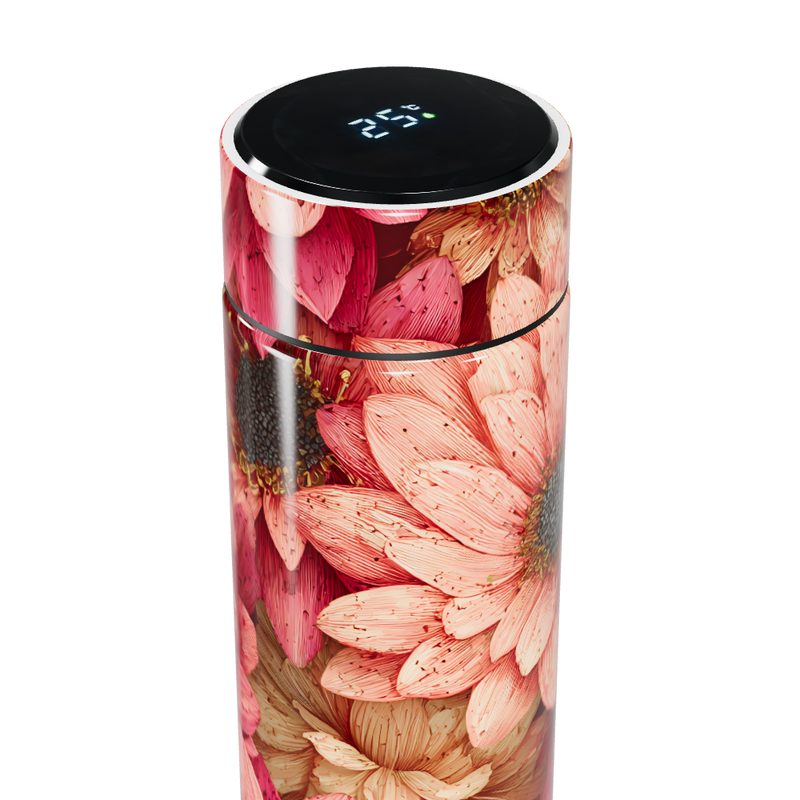 Garrafa Térmica Touch - Floral Digital Inox