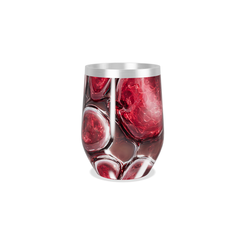 Copo Térmico Slim - Vermelho Abstrato Inox