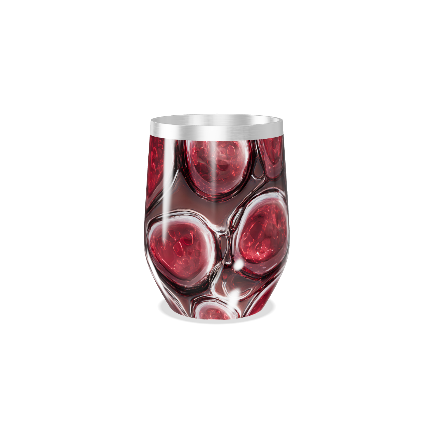 Copo Térmico Slim - Vermelho Abstrato Inox