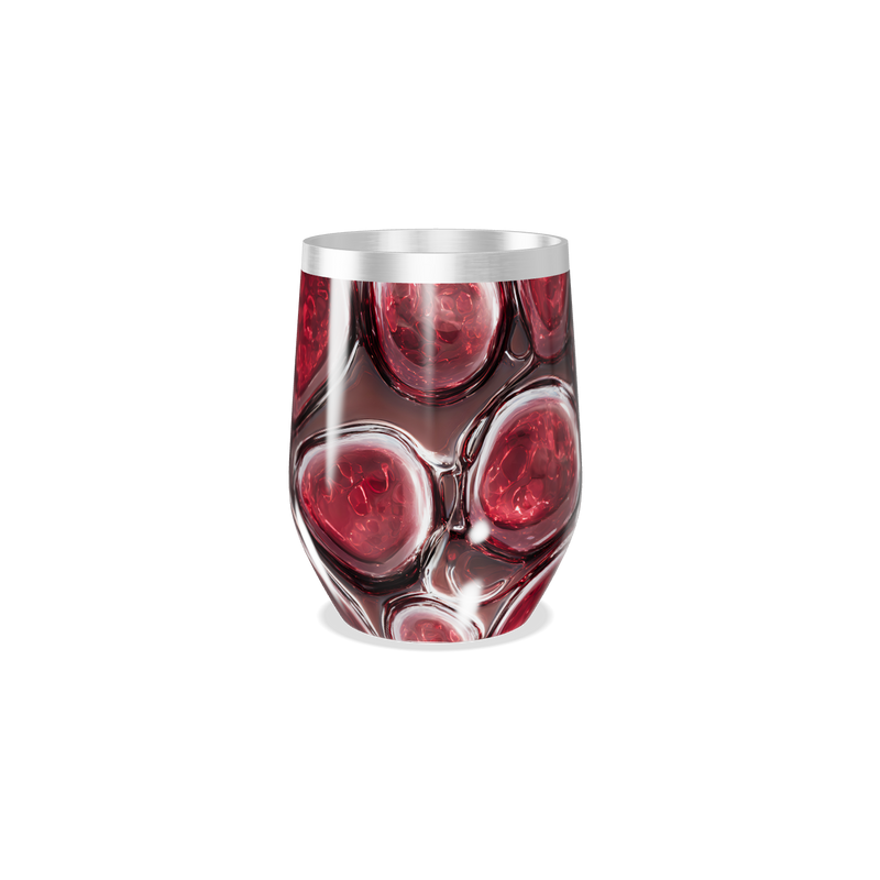 Copo Térmico Slim - Vermelho Abstrato Inox