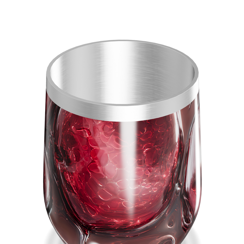 Copo Térmico Slim - Vermelho Abstrato Inox