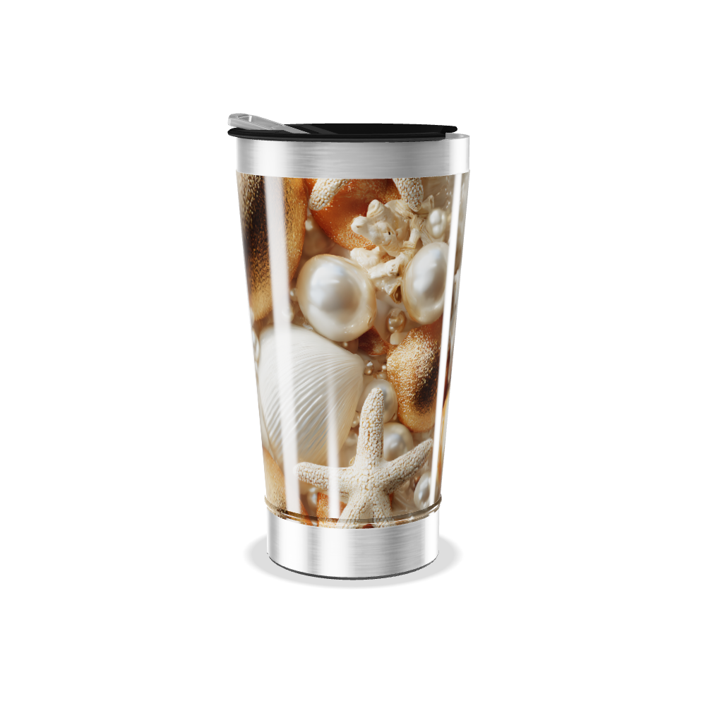 Copo Térmico - Conchas e Pérolas