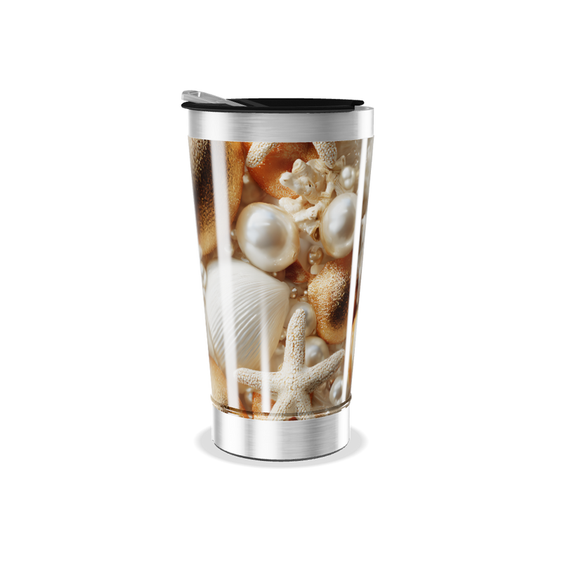 Copo Térmico - Conchas e Pérolas