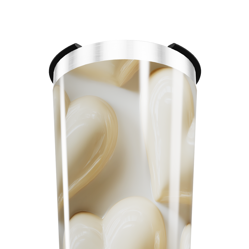 Copo Térmico - Estampa Corações Bege