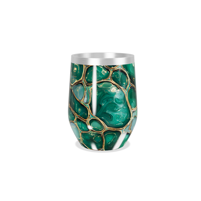 Copo Térmico Slim Verde Marmorizado