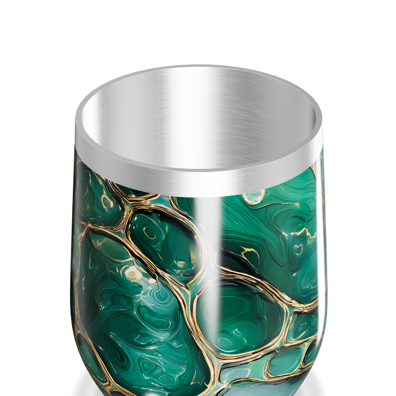 Copo Térmico Slim Verde Marmorizado