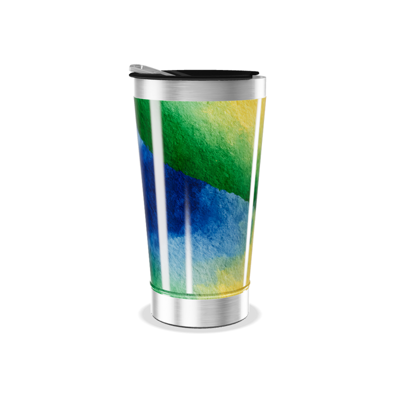 Copo Térmico - Estampa Aquarela Colorida