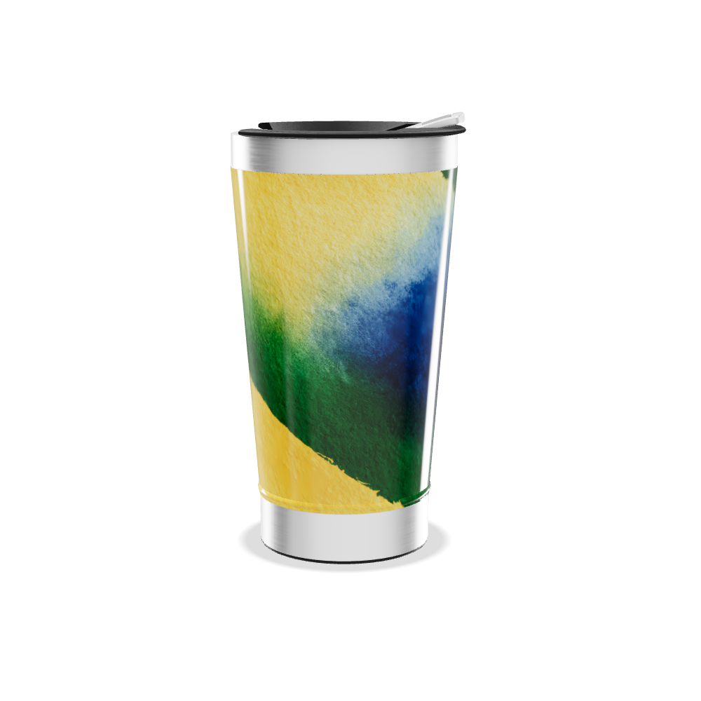 Copo Térmico - Estampa Aquarela Colorida