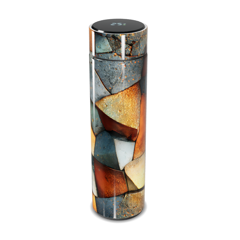 Garrafa Térmica Touch Estampa Geométrica Colorida