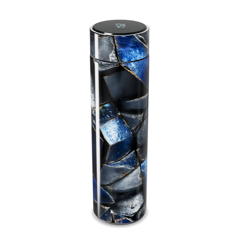 Garrafa Térmica Touch - Estampa Azul e Prata