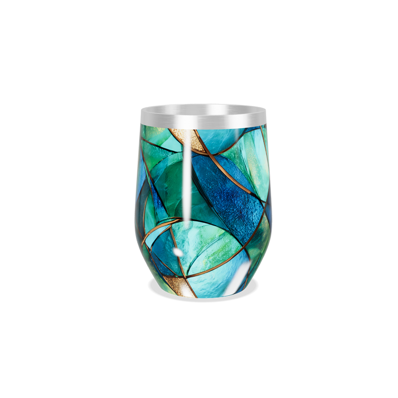 Copo Térmico Slim - Estampado Vidro Colorido