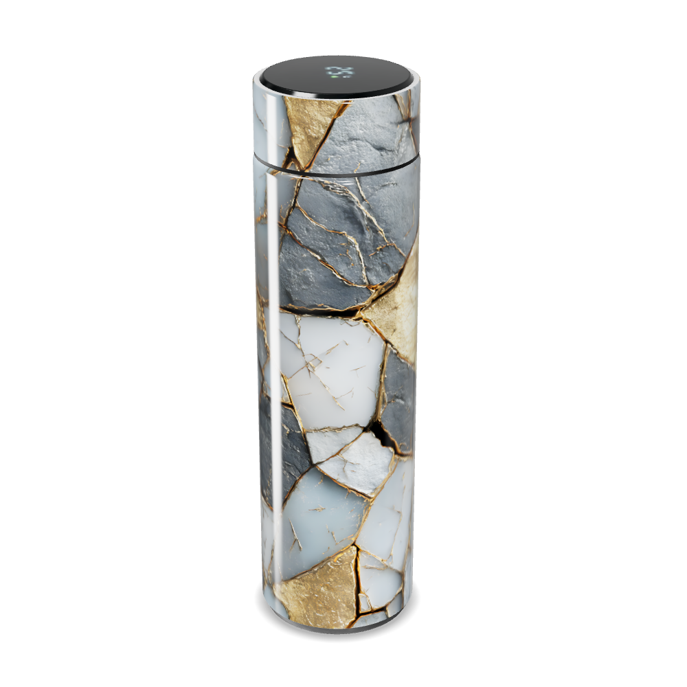 Garrafa Térmica Touch - Design Marmorizado Luxo