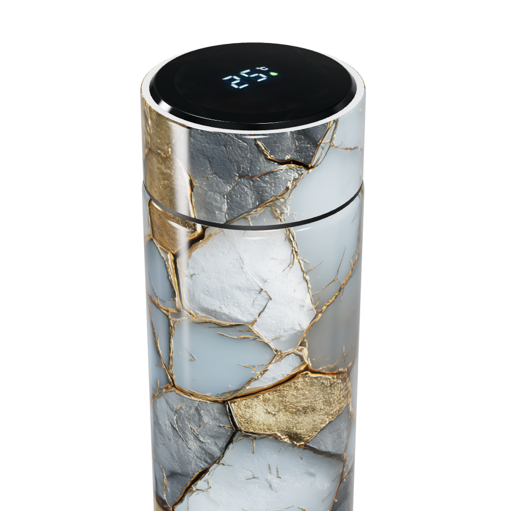 Garrafa Térmica Touch - Design Marmorizado Luxo