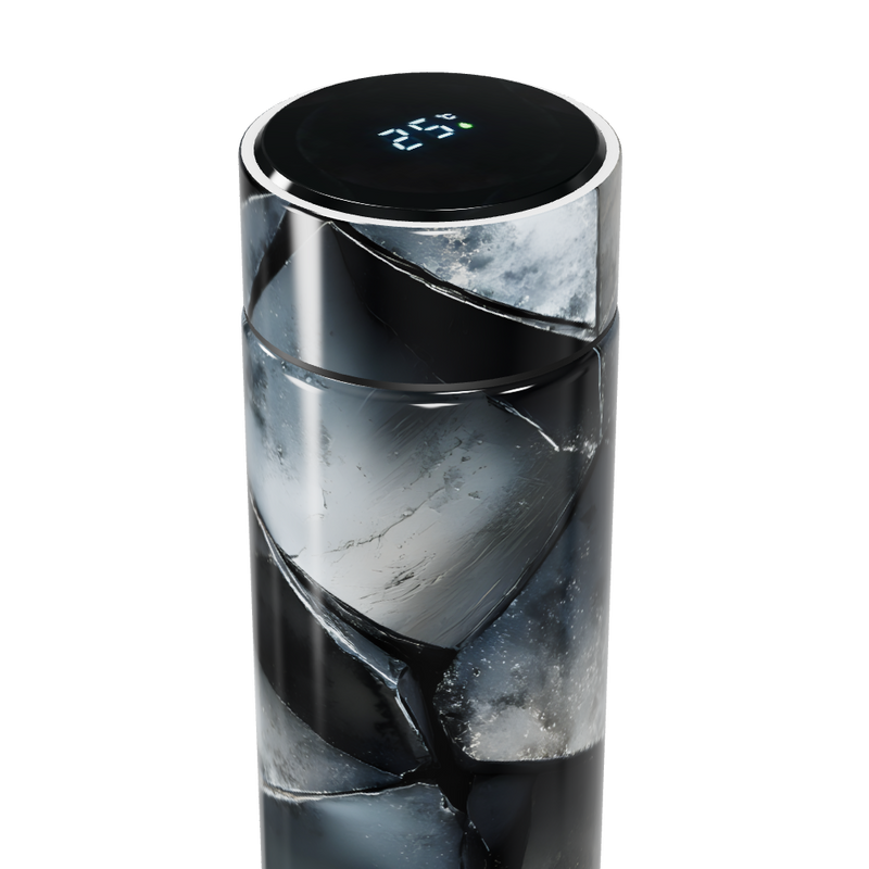 Garrafa Térmica Touch - Marmorizada Cinza