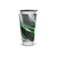 Copo Térmico - Verde com Design Abstrato